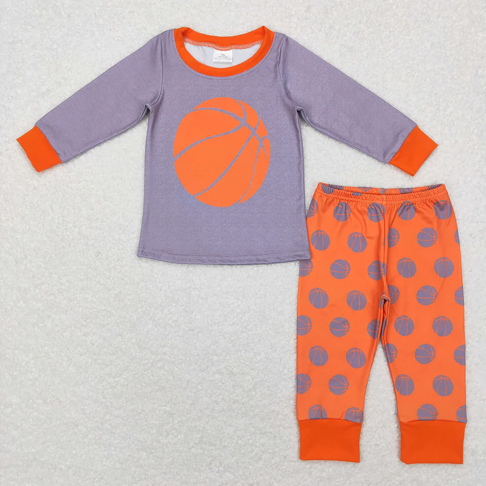 Match Baby Boys Balls Long Sleeve Top Pants Pajamas Jammies Clothes Sets D 3.27