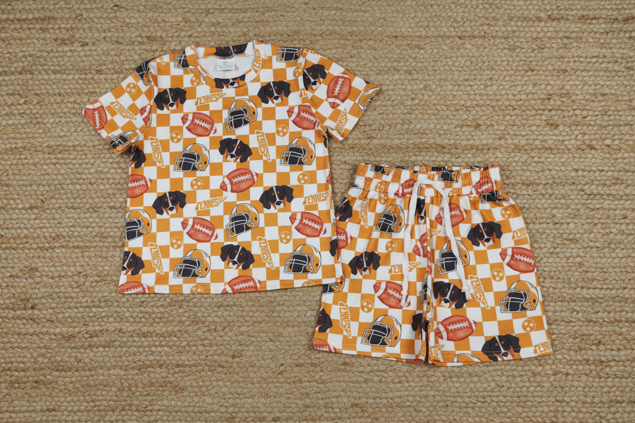 go vols orange team shorts set summer toddler girl clothing