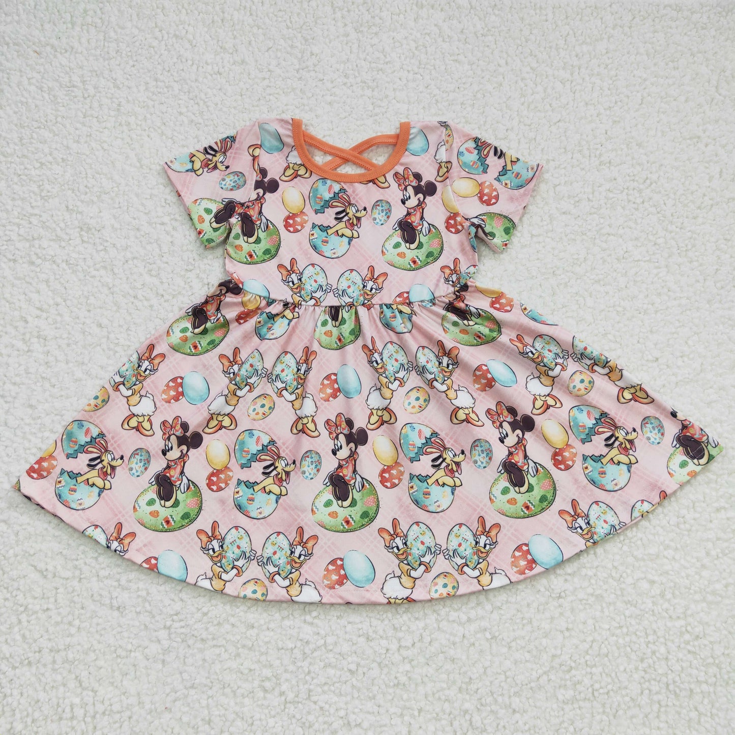easter egg cartoon mouse cross twirl dress