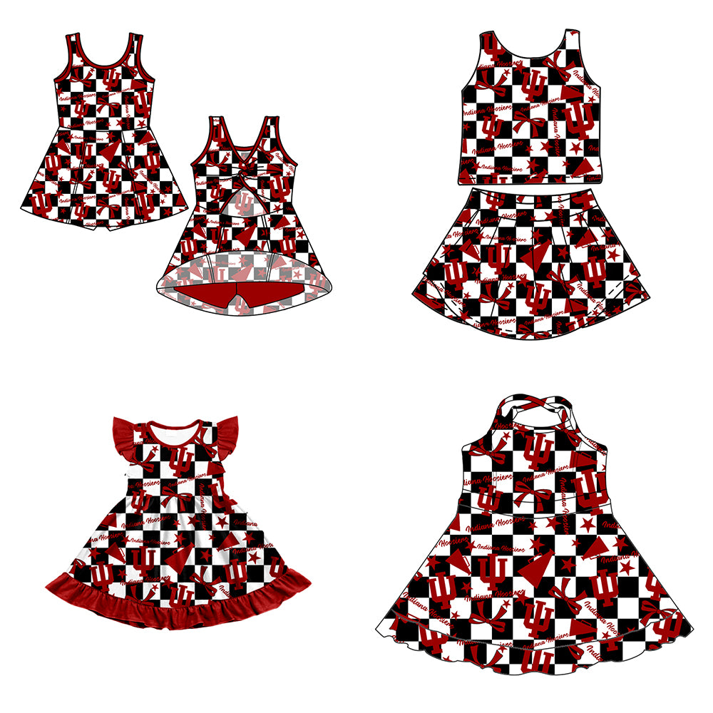 Custom baby girl Indiana Hoosiers team dress D 6.30