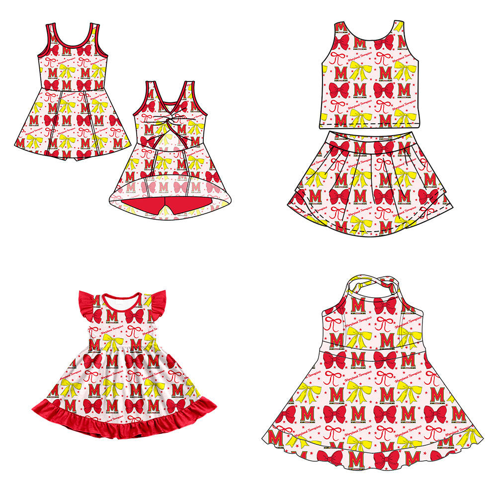 Custom baby girl Maryland Terrapins team dress D 6.27