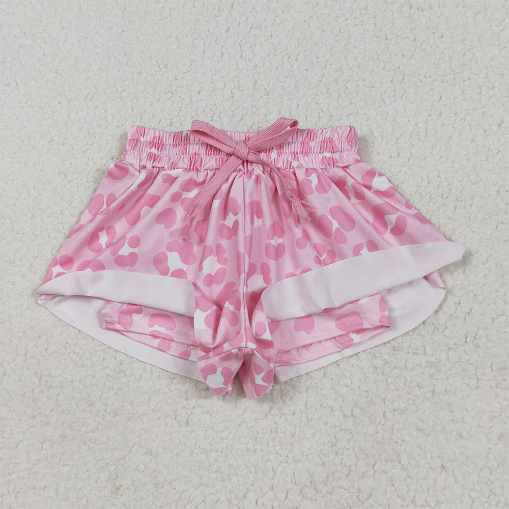 SS0587 Baby Girls Pink Leopard Summer Shorts Bottoms D 5.28