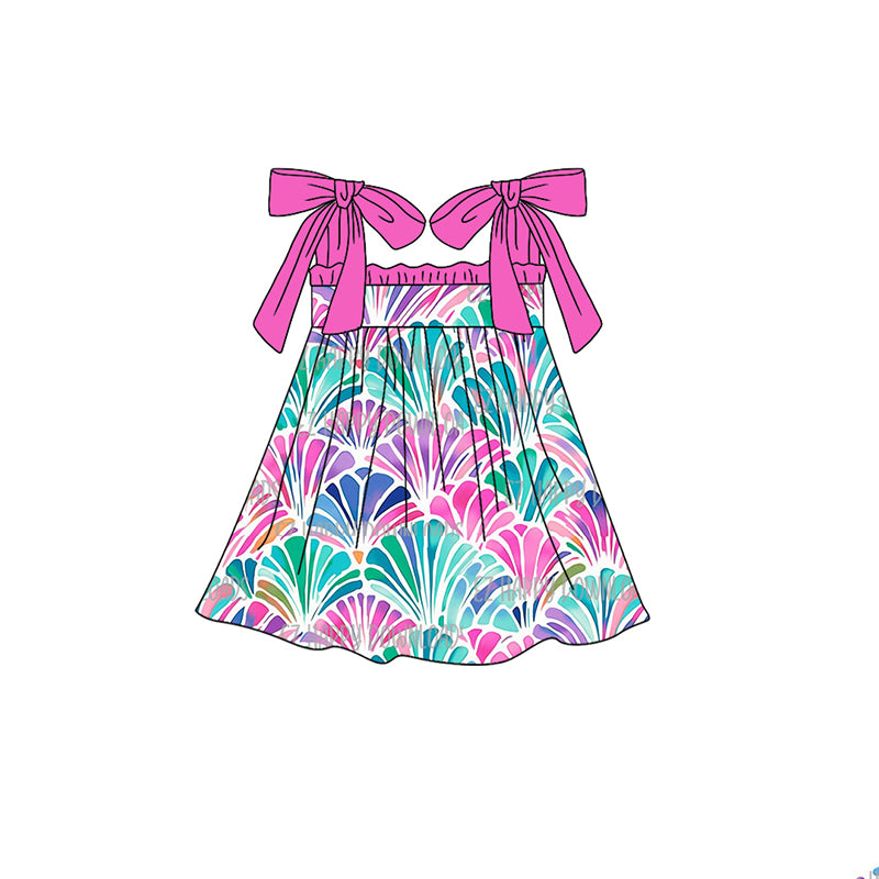 presale GSD1171 Colorful shell rose red lace suspender dress