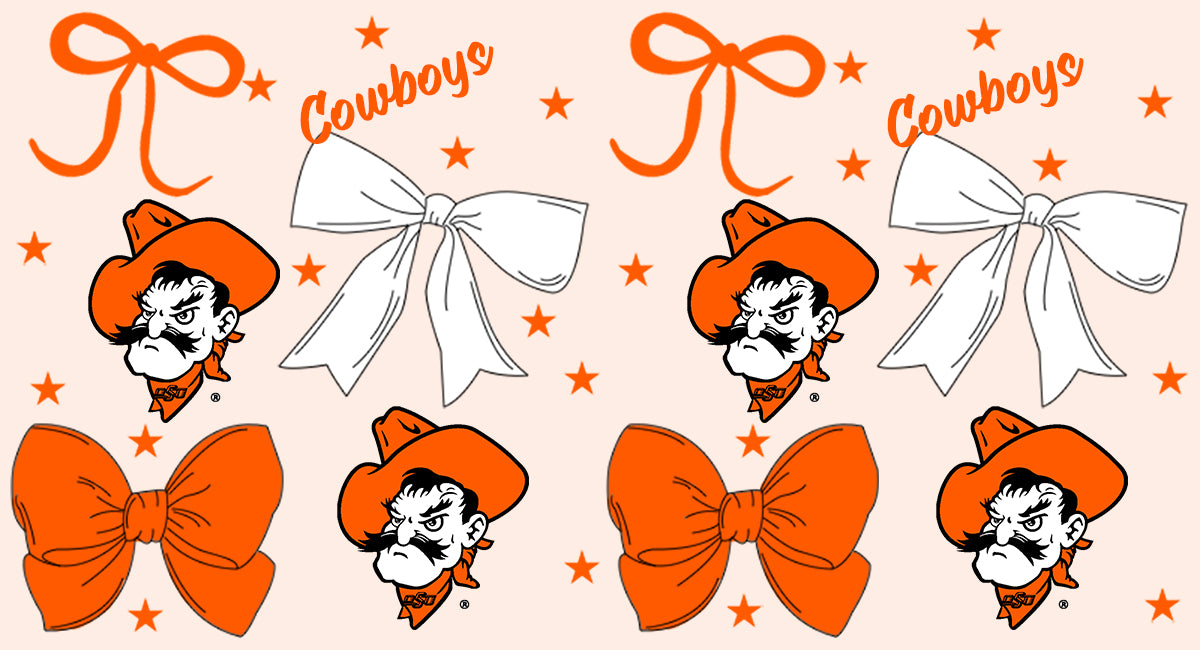 Custom children Okahoma State Cowboys team top D 6.23