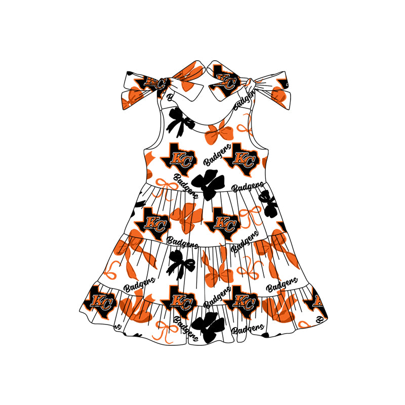 Custom Badgers baby girl dress MOQ3 D 7.30