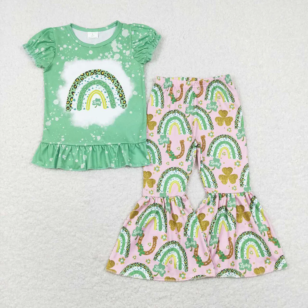 Sibling Baby Girls Boys St Patrick Day Boutique Holiday Clothes Sets