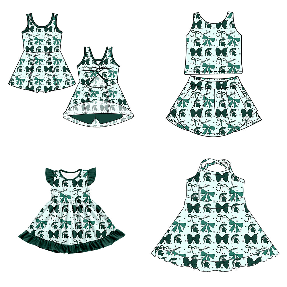 Custom baby girl Michigan State Spartans team dress D 6.27