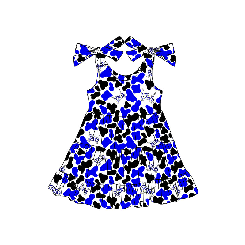 Custom Baby Girls Rice Raiderss team dress D 8.2