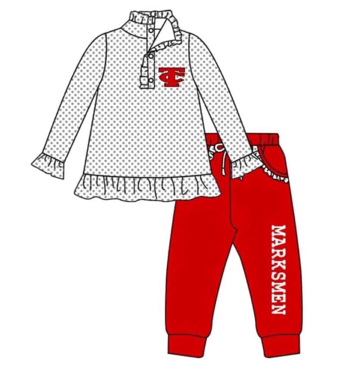 Custom long sleeve +long pants set MOQ 3