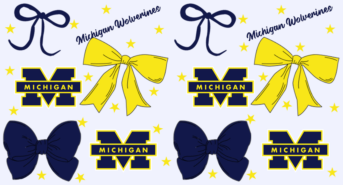 Custom baby girl Michigan Wolverines team dress D 6.27