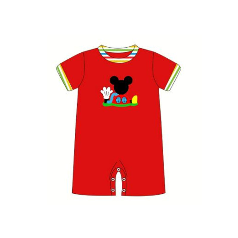 preorder SR1408 Cartoon red short sleeve jumpsuit