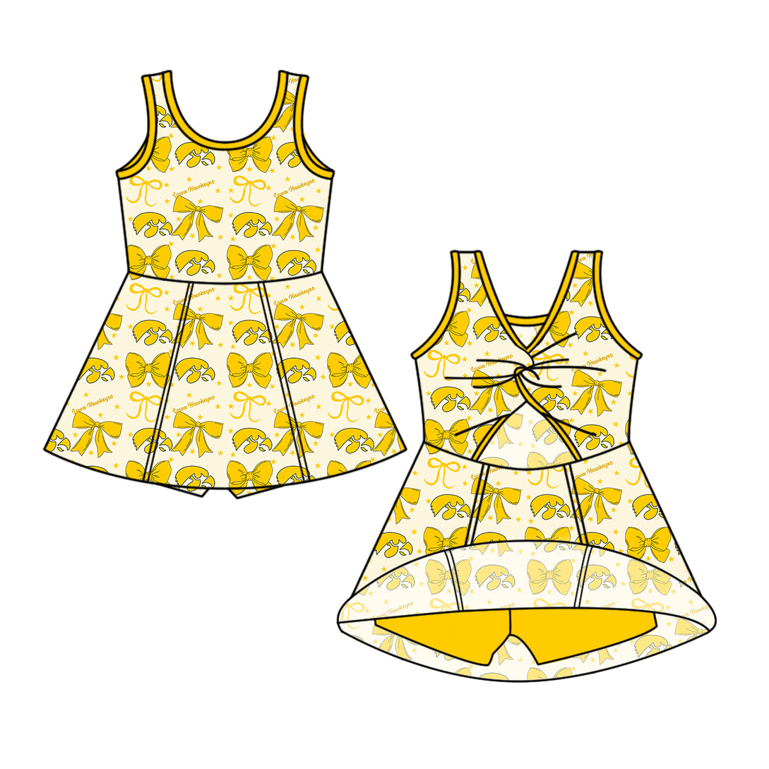 Custom baby girl lowa Hawkeyes team dress D 6.27