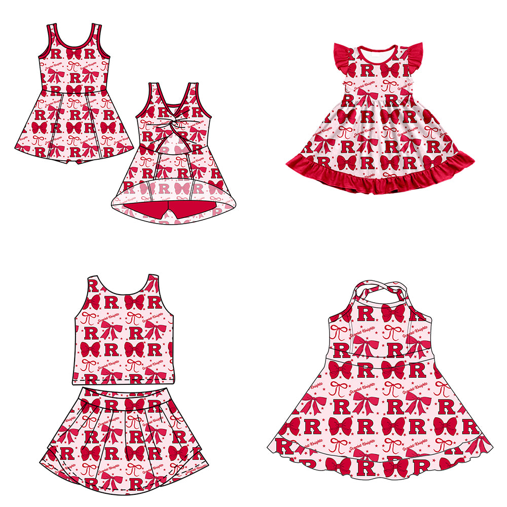 Custom baby girl Rutgers Scarlet Knights team dress D 6.28