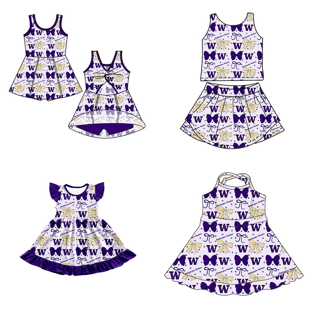 Custom baby girl Washington Huskies team dress D 6.26