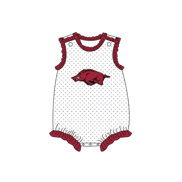 Custom Baby Girls Arkansas Short Romper D 7.3