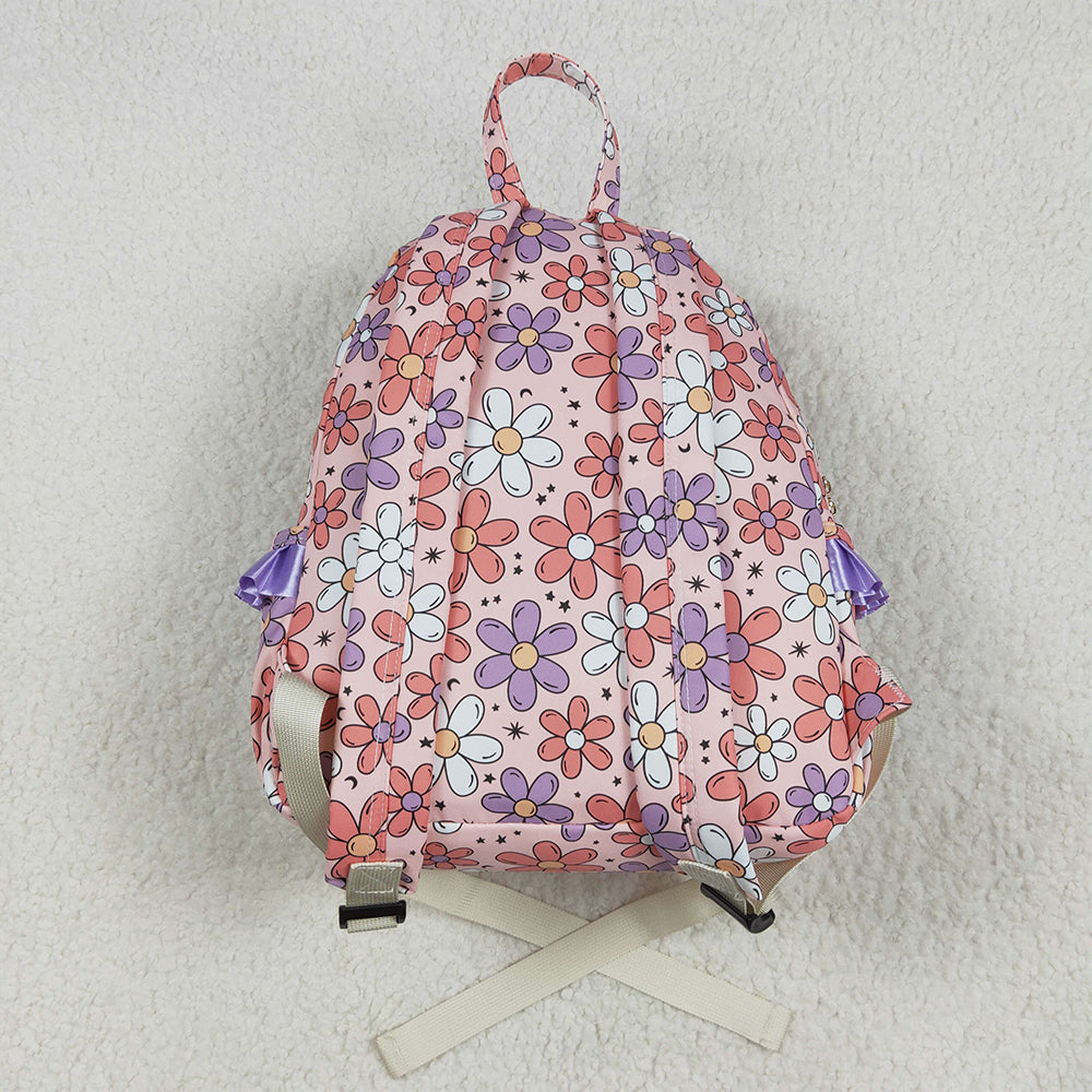 BA0240 Flower, Moon and Star Pink Backpack D 4.24