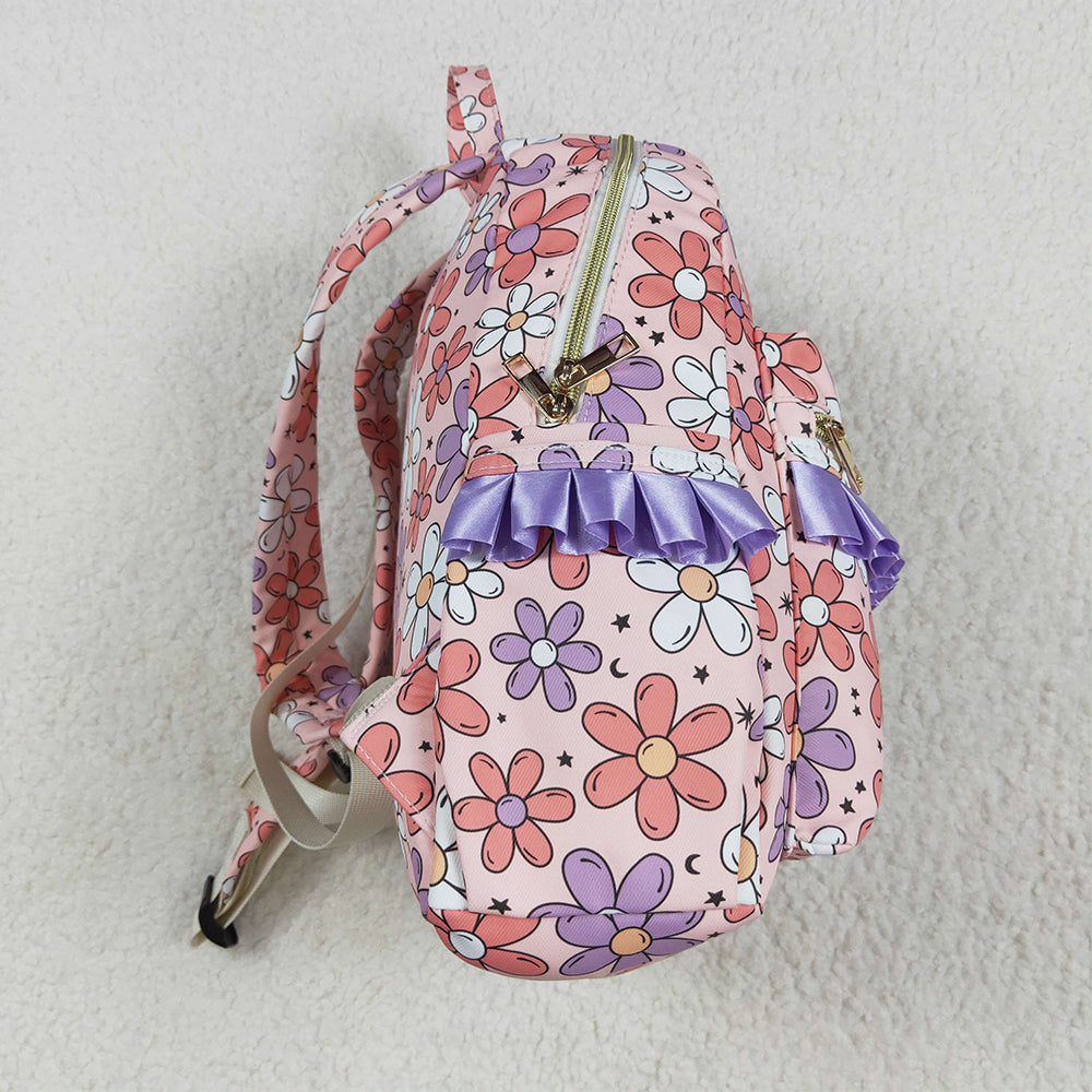 BA0240 Flower, Moon and Star Pink Backpack D 4.24