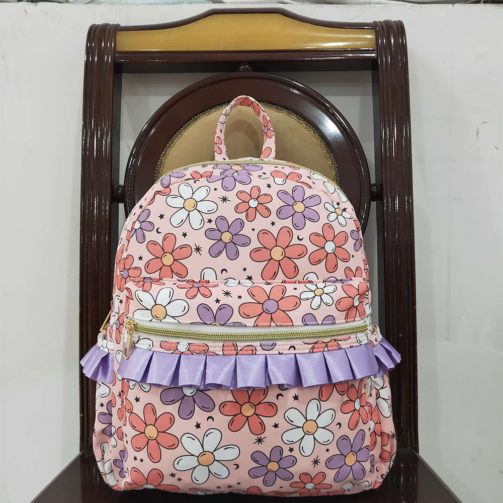 BA0240 Flower, Moon and Star Pink Backpack D 4.24