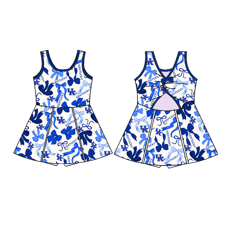 Custom match baby girls UK Bow print dress D 6.25