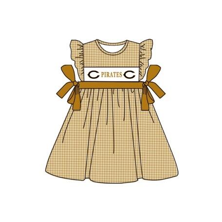 Custom P baby girl dress MOQ3
