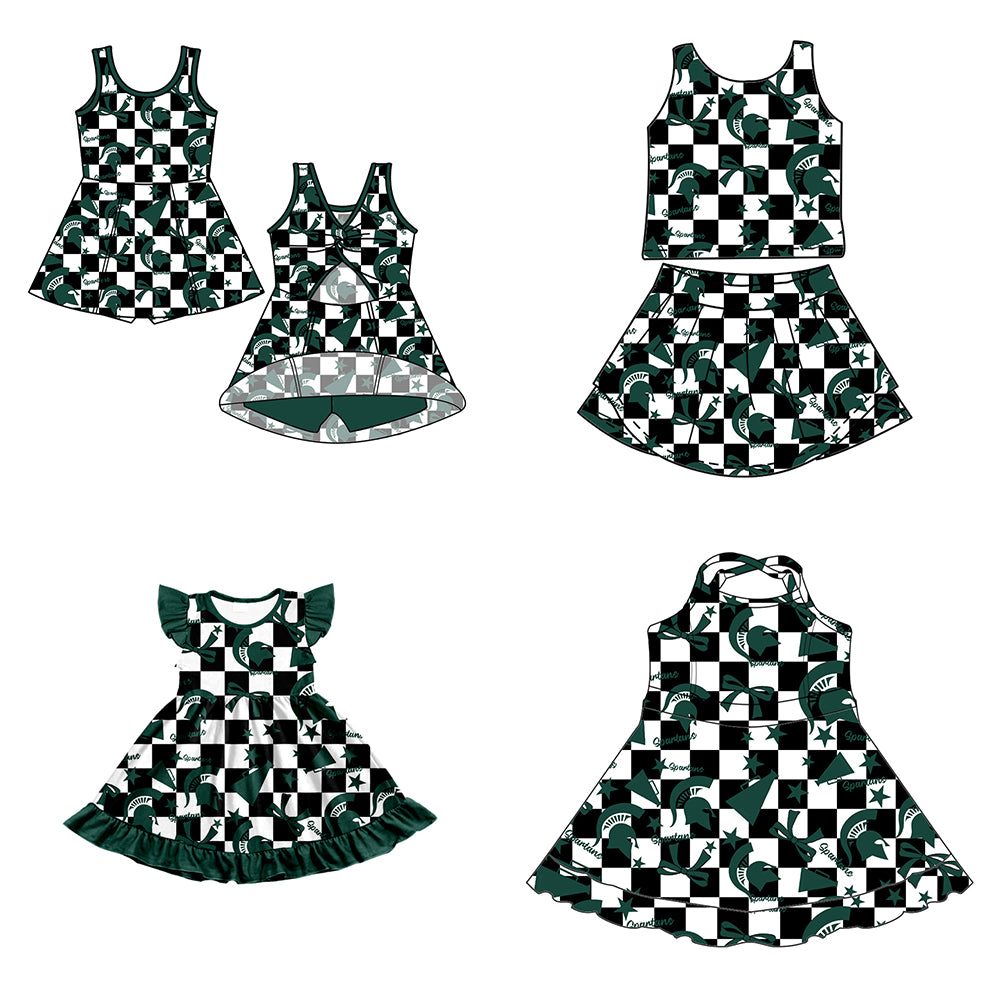 Custom baby girl Michigan State Spartans team dress D 6.30