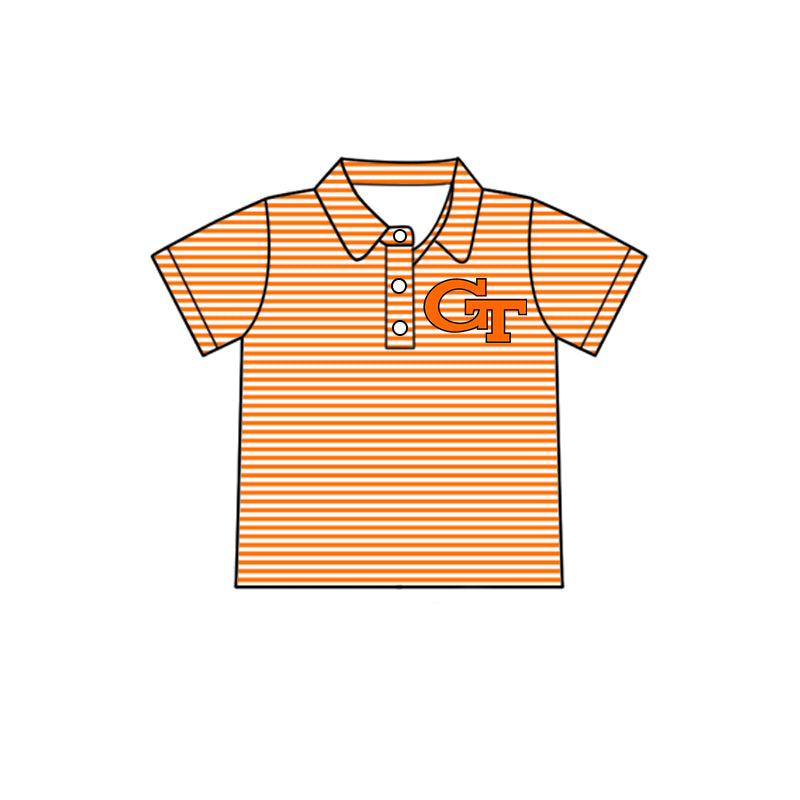 Custom Kids Boys Gustine Tigers team Shirt Top D 7.30