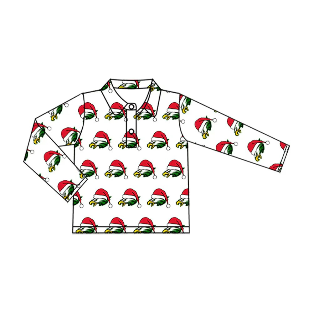 Custom Baby Kids Eagle Team Christmas Buttons Pullovers Tops D 8.13