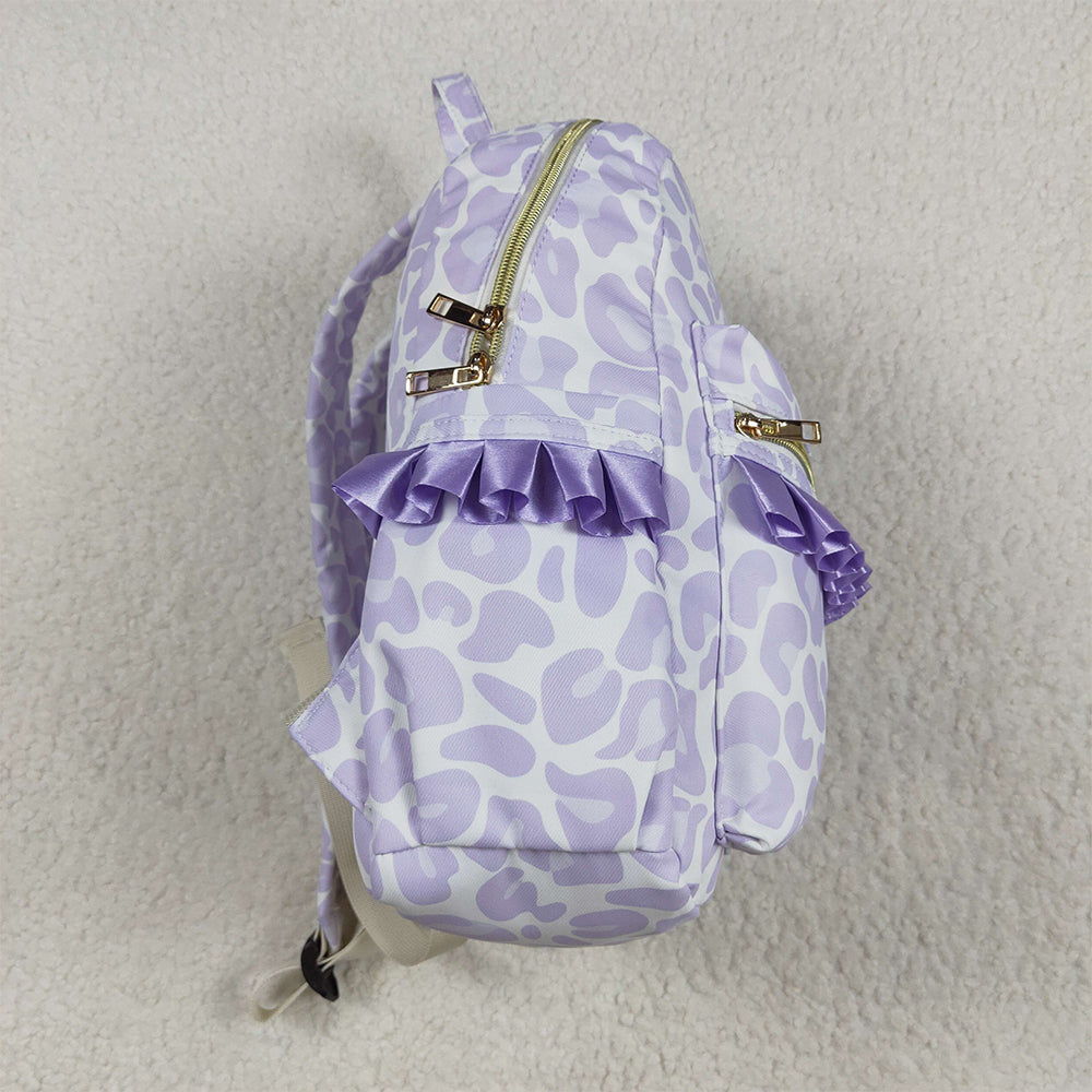 BA0239 Leopard print purple and white backpack D 4.24