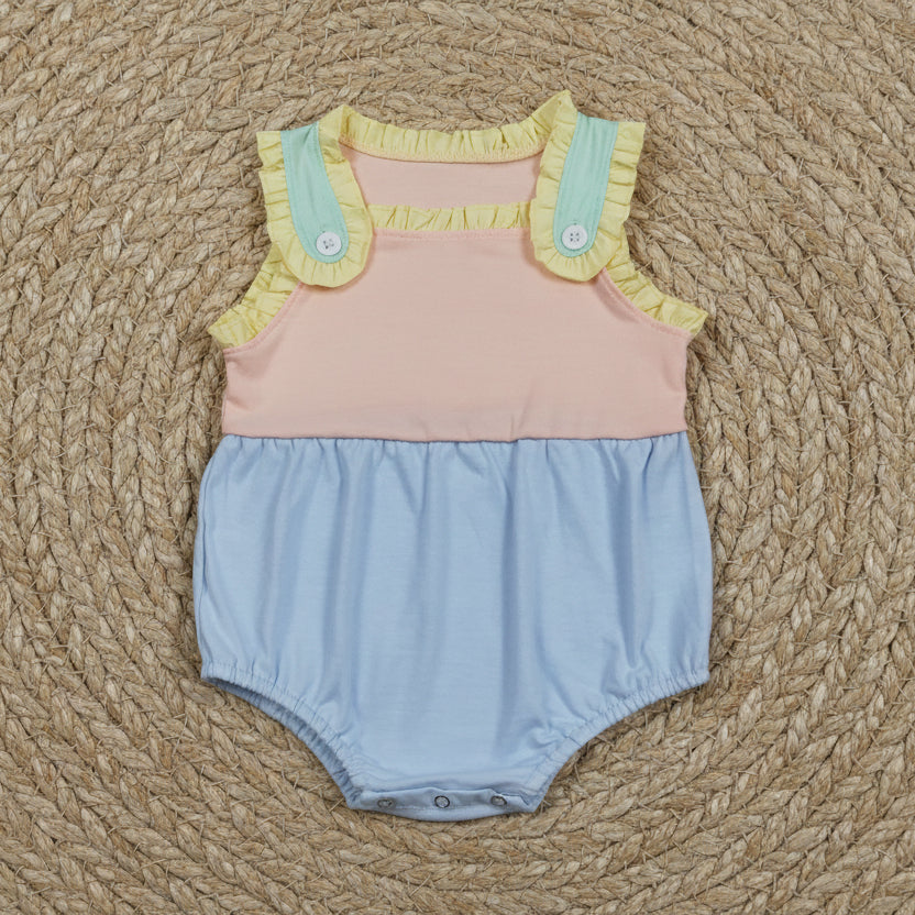 SR3772 colorful cotton bubble romper baby girl clothes