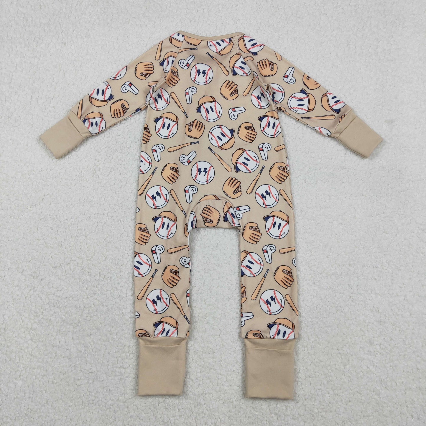 baseball pajamas zippy