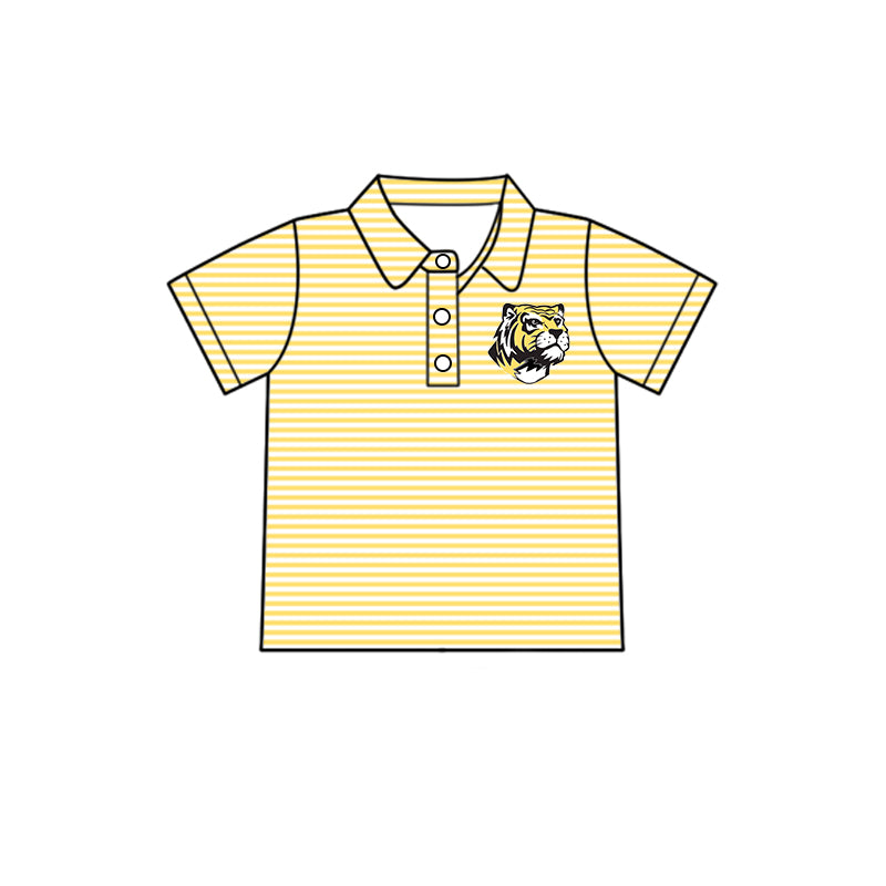 Custom Kids Boys Tigers team Shirt Top D 7.25