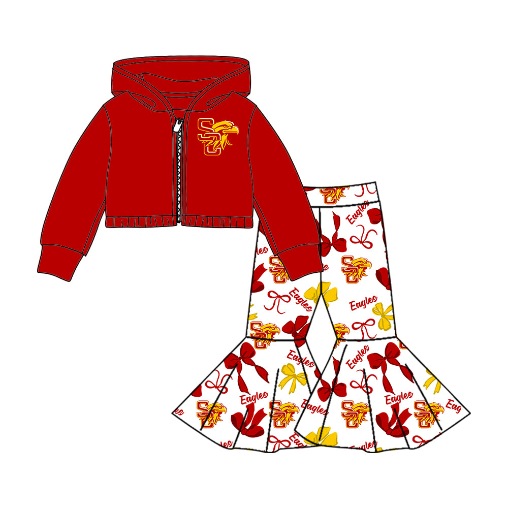 Custom baby girls Eagles team set MOQ3 D 7.25