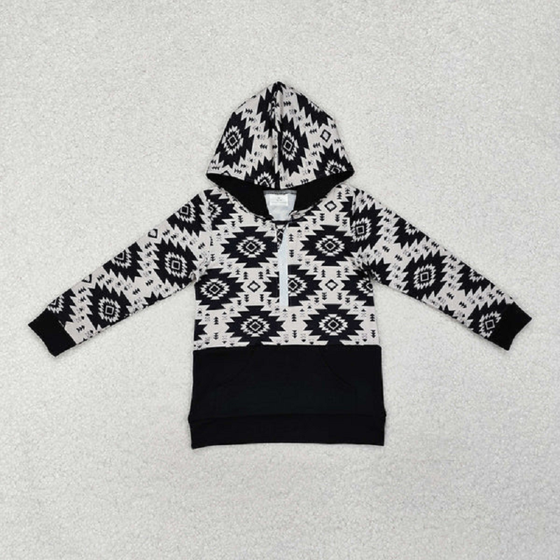 Sibling Baby Boys Western Camo Hooded Zip Pullovers Tops D 820