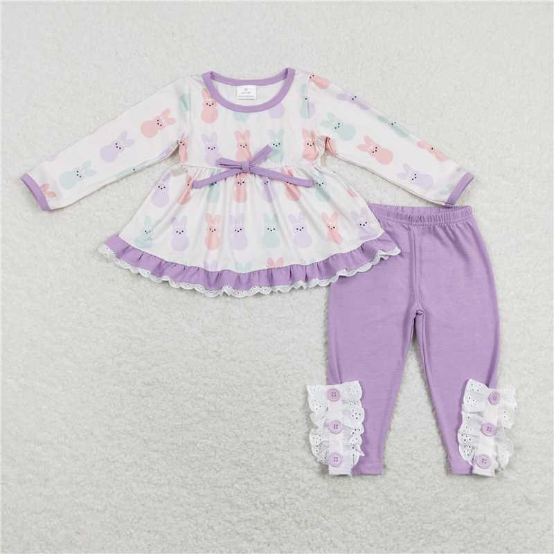 Match Baby Girls Toddler Easter Bunny Dresses Clothes Sets