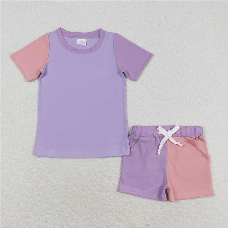 Match Baby Girls Summer Colorful Shirt Shorts Sports Clothes Sets