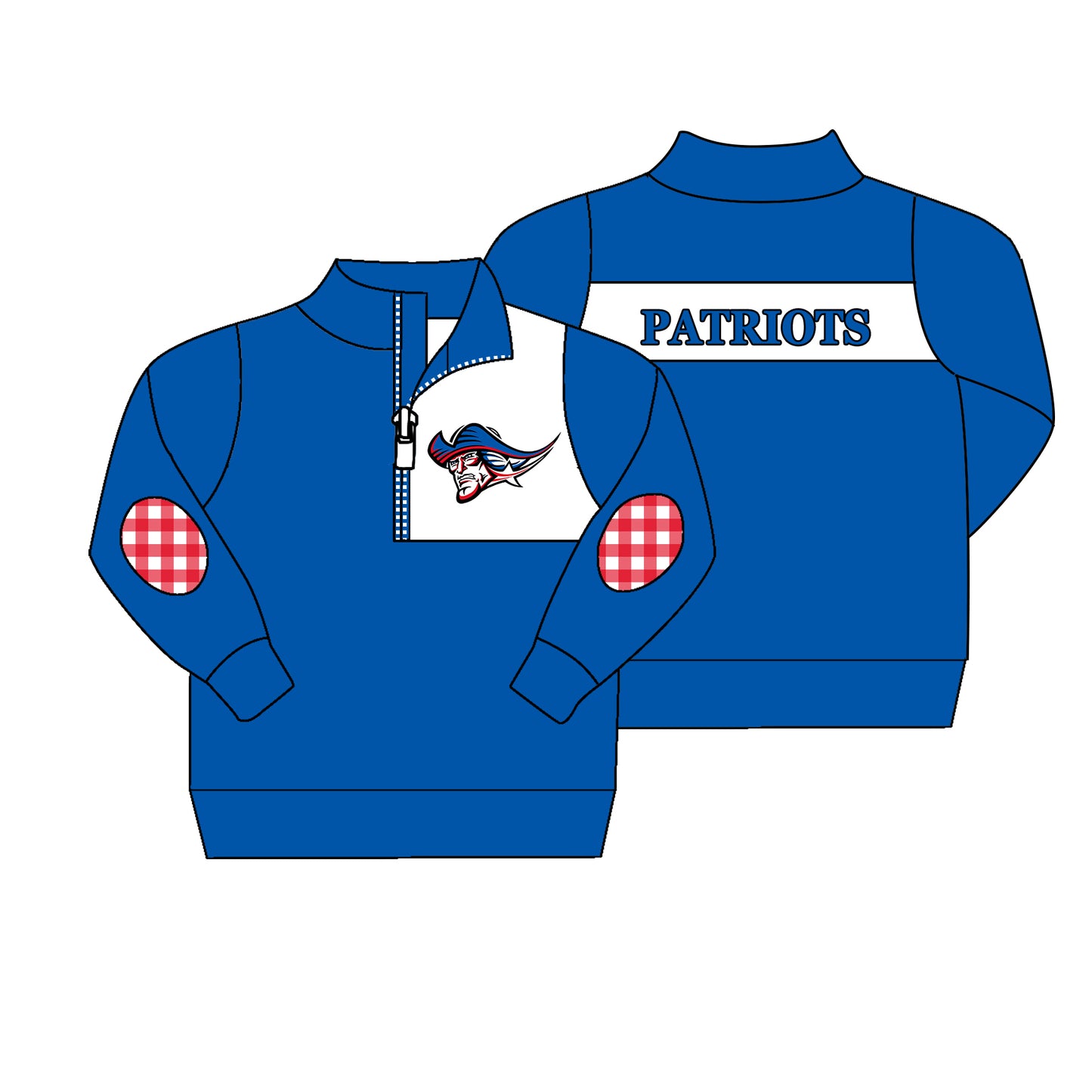 Custom Baby Boys Patriots Team Long Top D 7.24