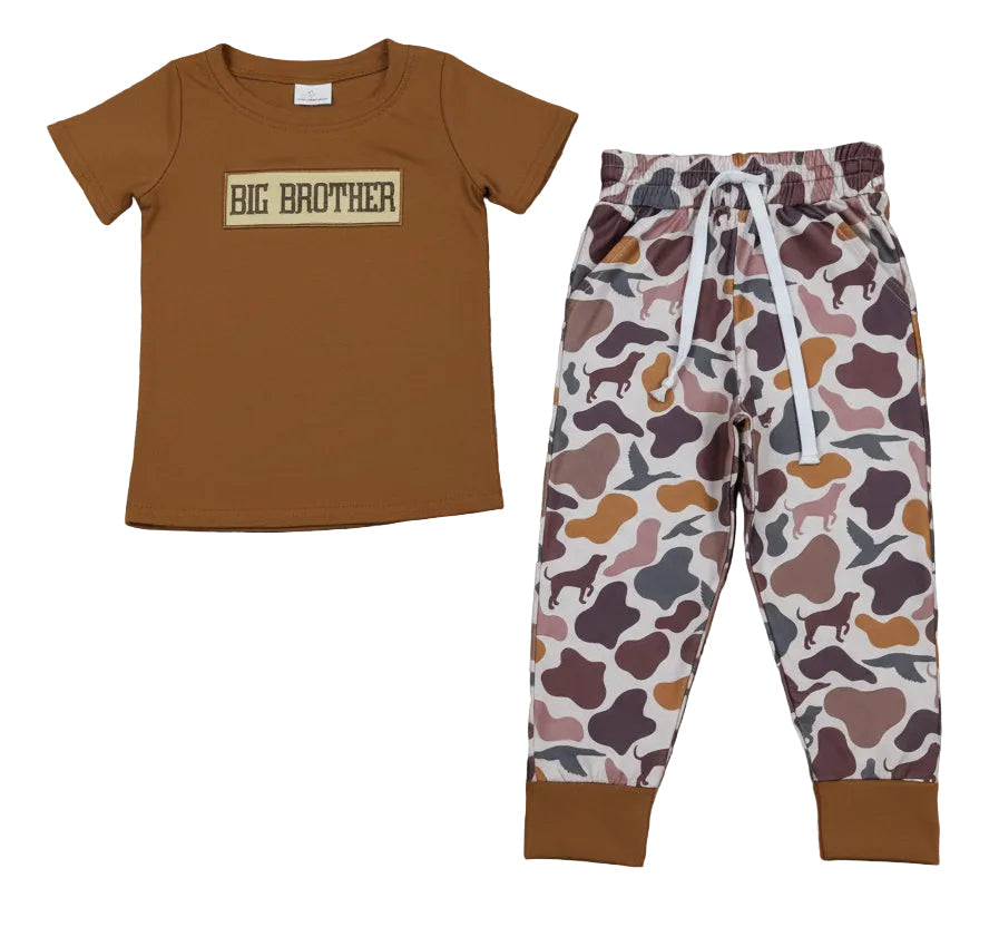 big brother camo jogger set