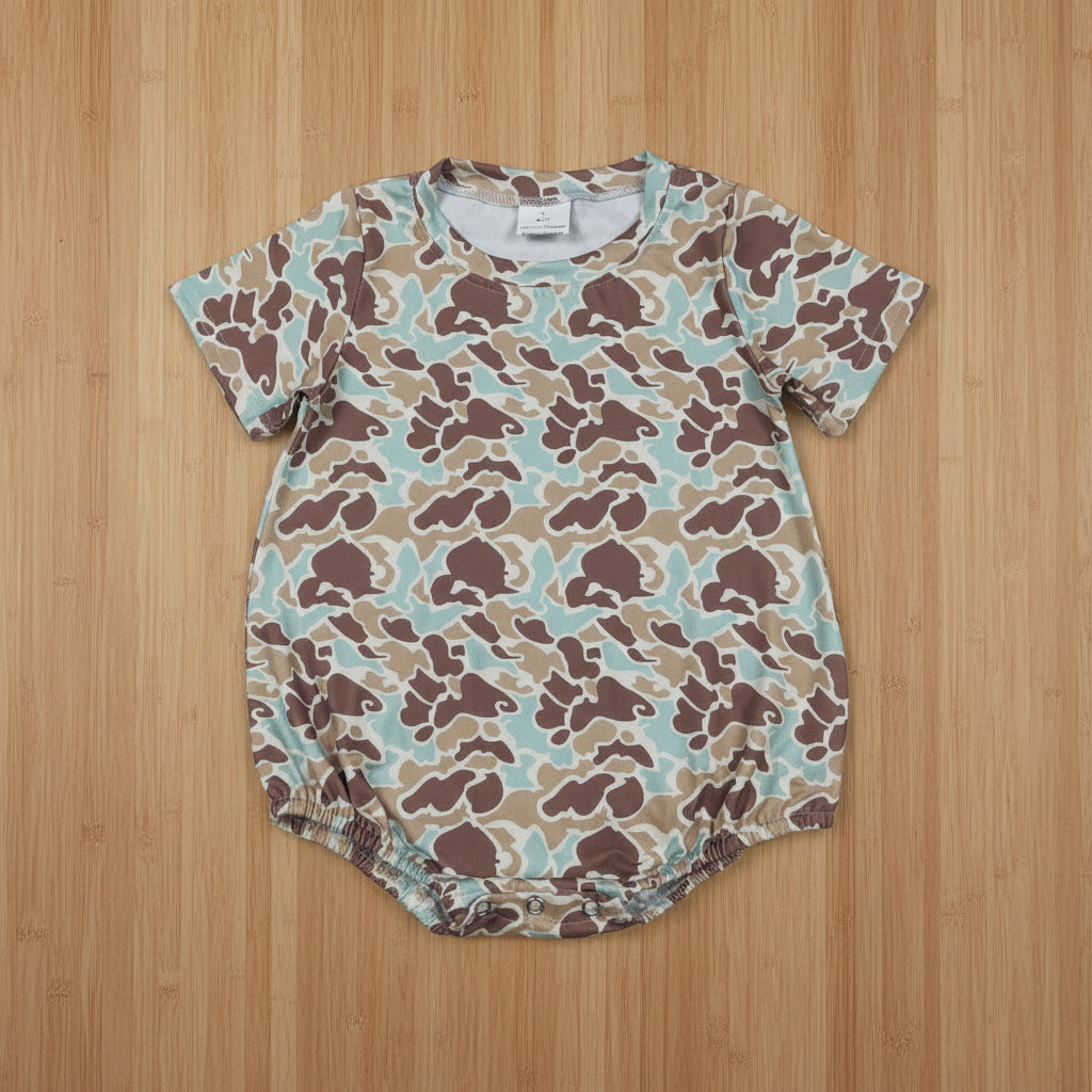 short sleeve camo bubble
