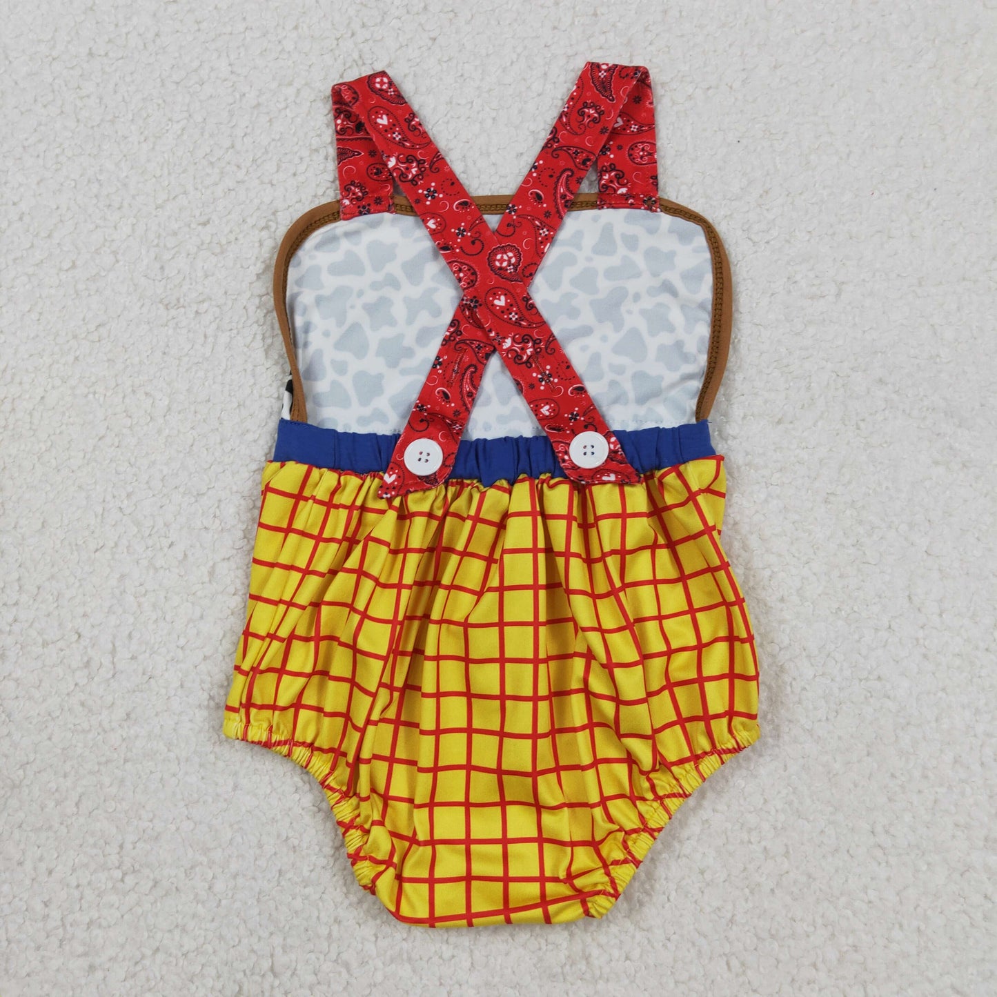 SR4114 toy cowboy bubble romper baby clothes