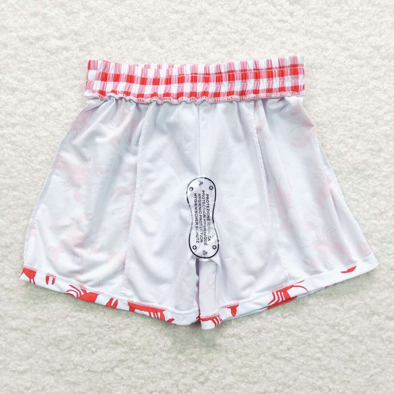 S0202 Red crayfish swimming trunks D 7.8