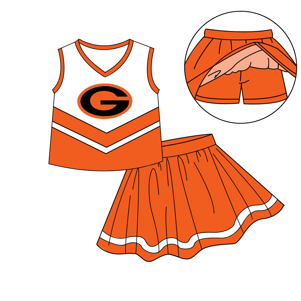 Custom baby girls Cheerleading dress set MOQ3 D 7.11