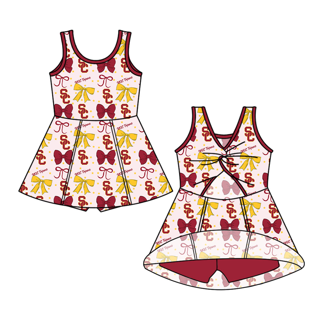 Custom baby girl USC Trjans team dress D 6.26