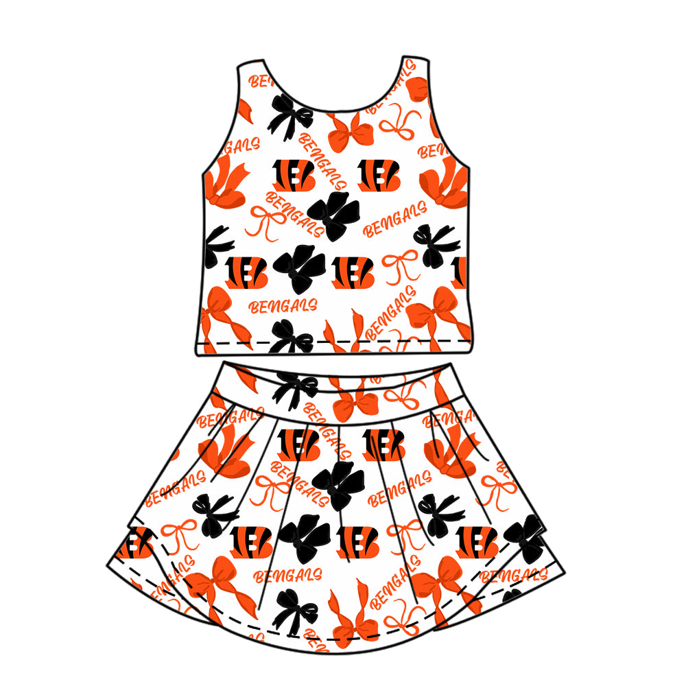 Custom Baby Girls BENGALS team dress set D 6.12
