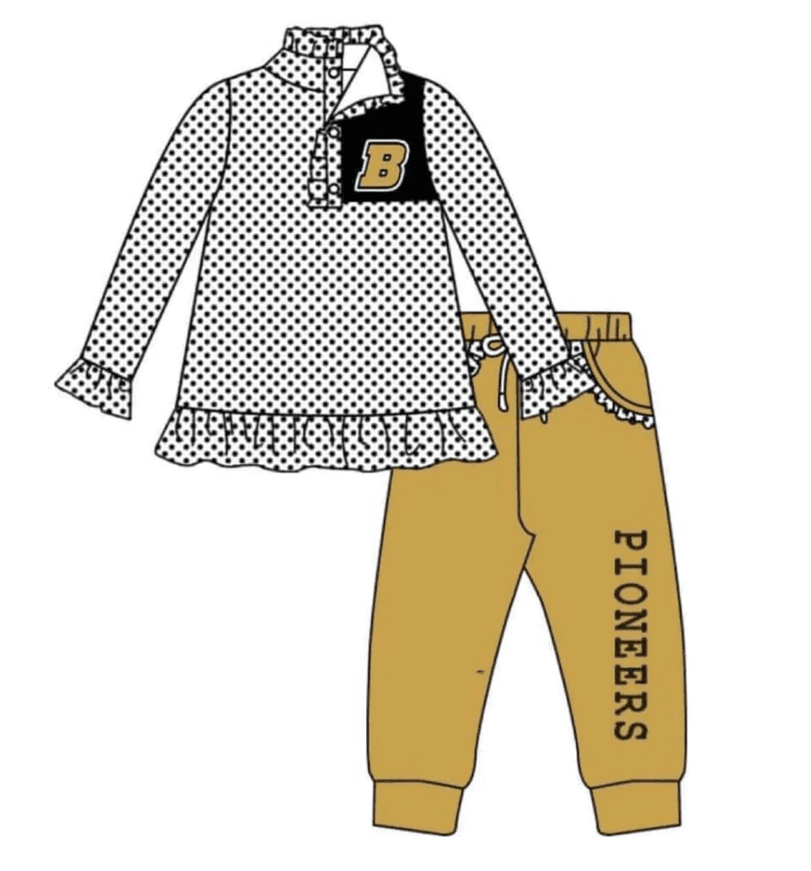 Custom long sleeve +long pants set MOQ 3