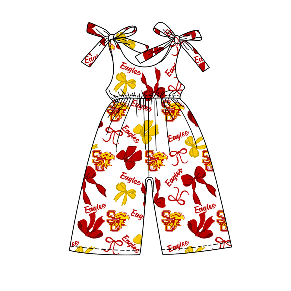 Custom baby girls Eagles team jumpsuit MOQ3 D 7.25