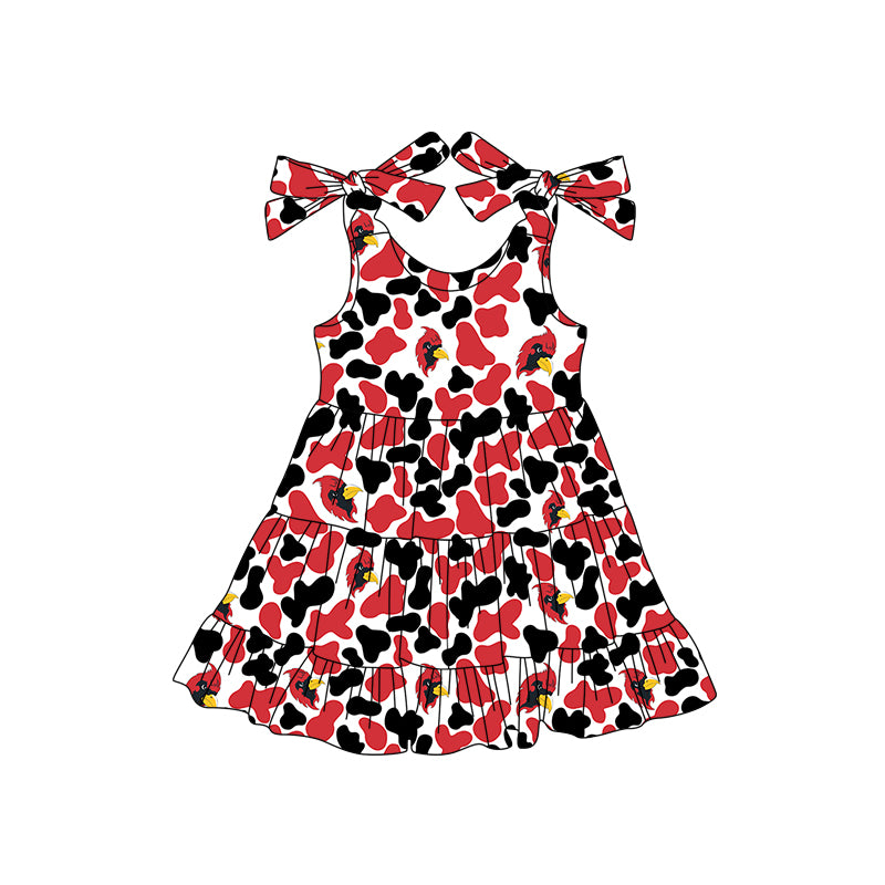 Custom Baby Girls Cardinals Lions team dress D 8.4