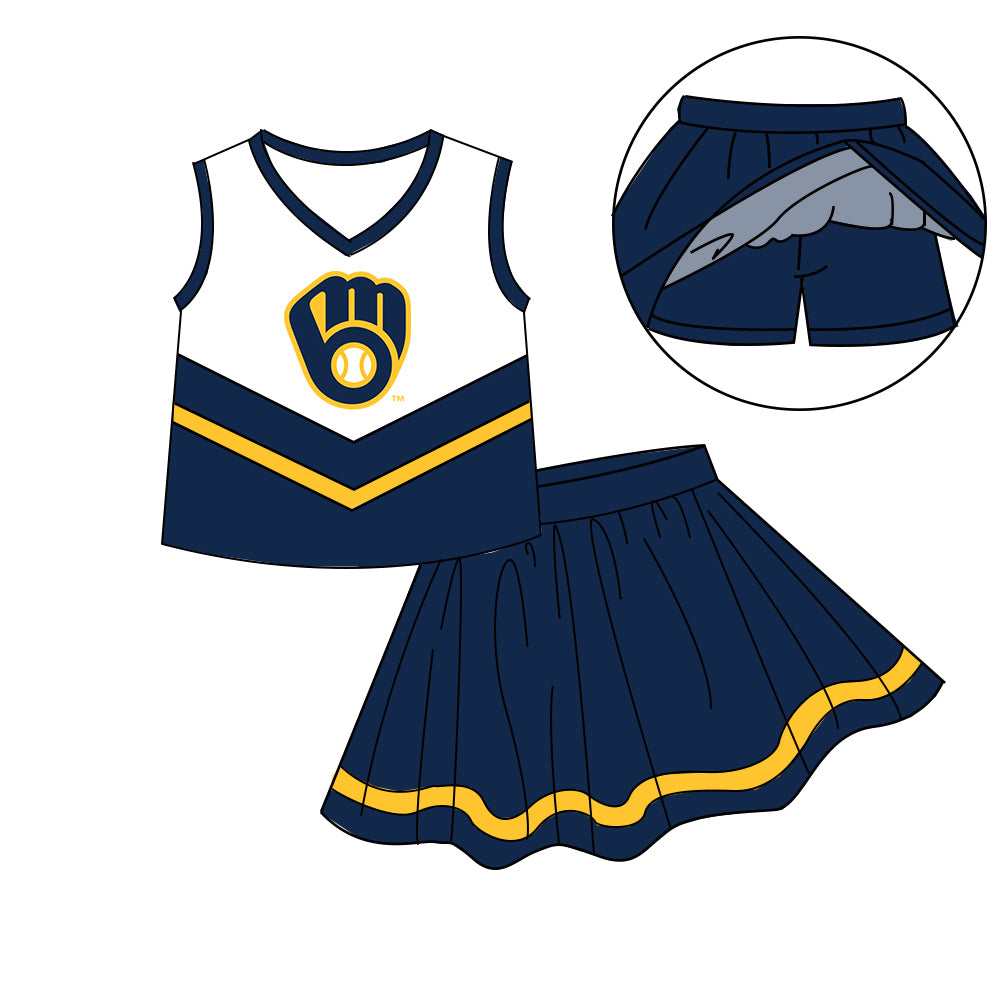 Custom baby girls Cheerleading dress set MOQ3 D 7.9