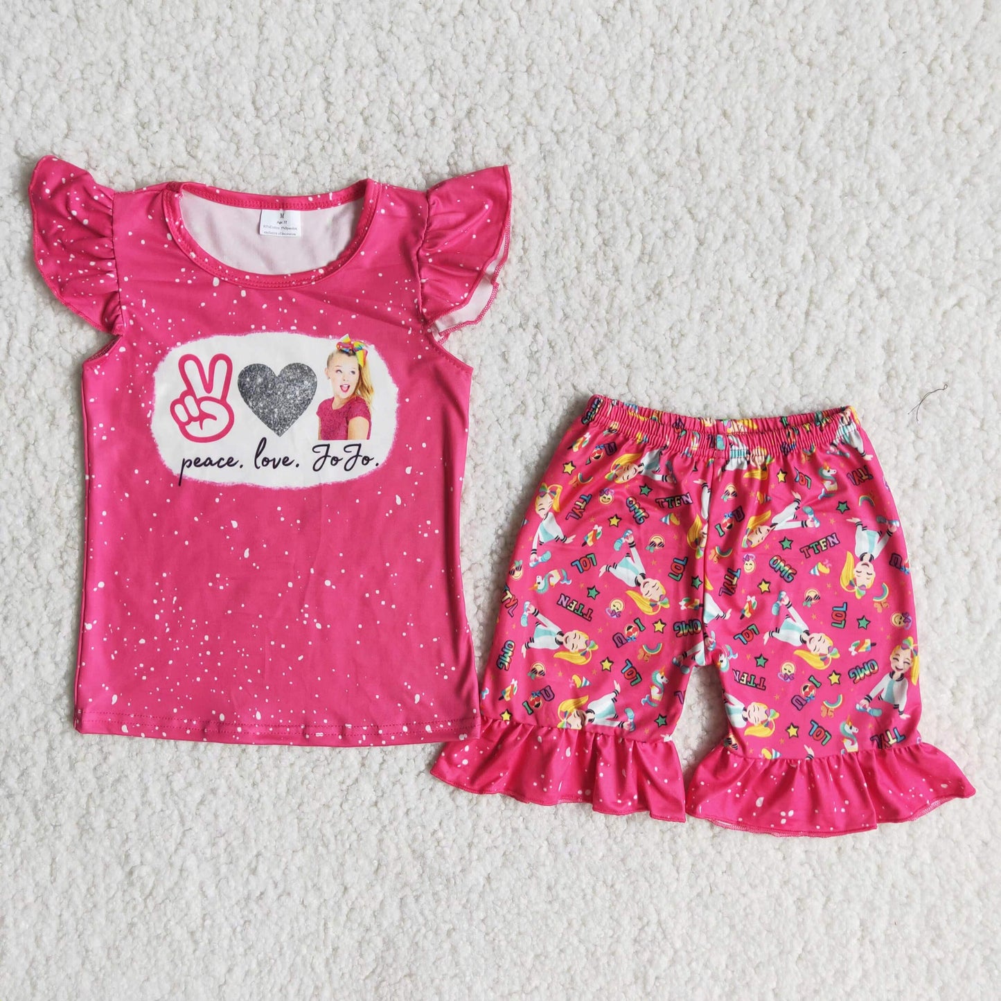 A13-24 Love J Girl Shorts Set