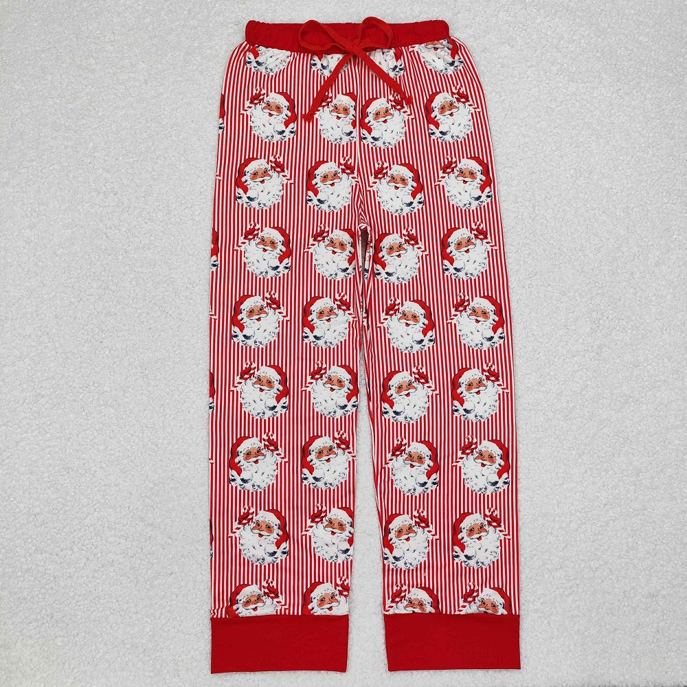 P0646 Adult male Santa Claus red striped trousers