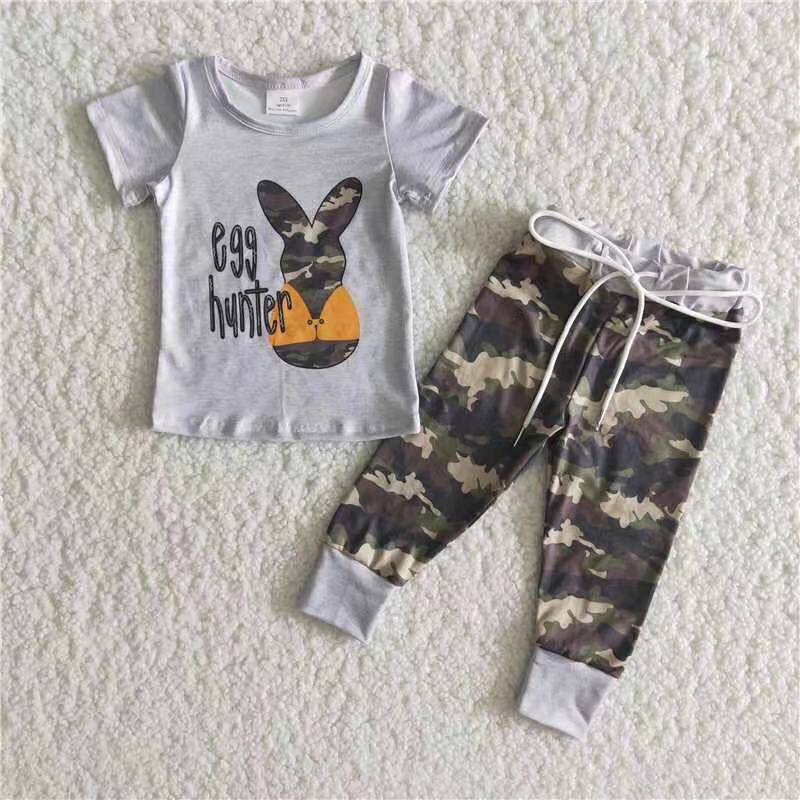 B16-23 egg hunter camo pants set